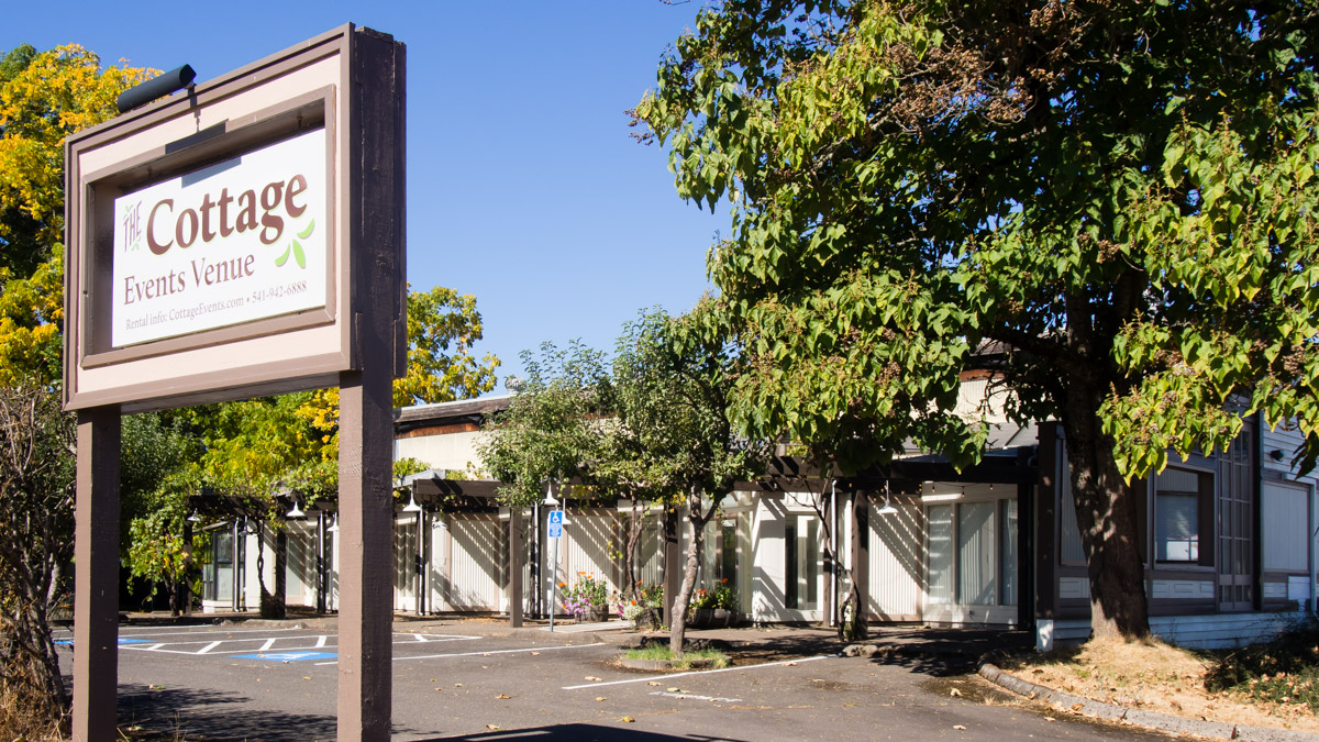 Sign and building front