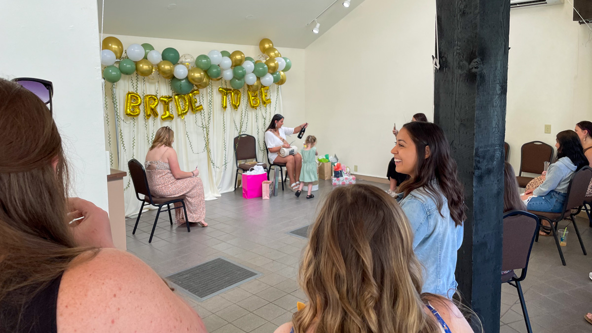 Friends at a bridal shower